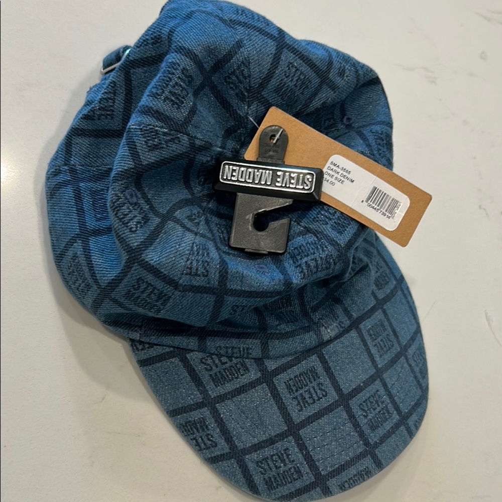 Steve Madden Checkered Blue Hat